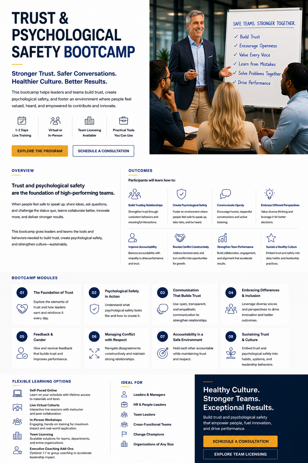 Trust & Psychological Safety Bootcamp